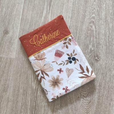 Carnet en Gaze Terracotta P + Moody / Finition Or