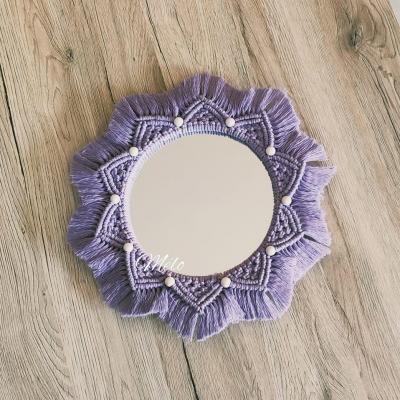 Miroir Violet / Perlage Blanc