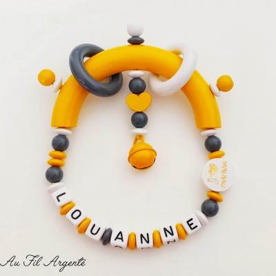 Hochet en Bois - Jaune