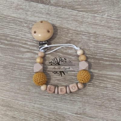 Attache tétine - Hexagone et Crochet  