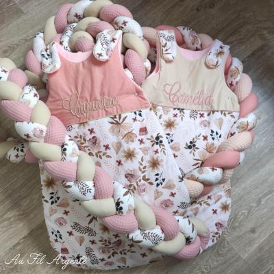 Gigoteuse Moody / Coton Beige ou Coton Rose poudré
