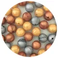 Silicone et Bois - Or / Bronze / Argent