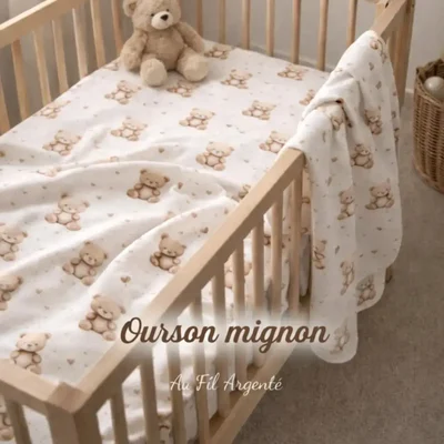 Tresse 3 ourson bleu