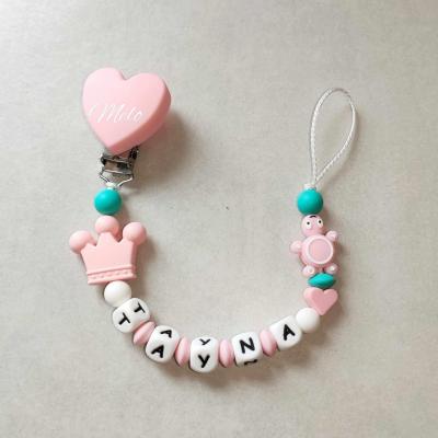 Perles silicone - Tortue Rose