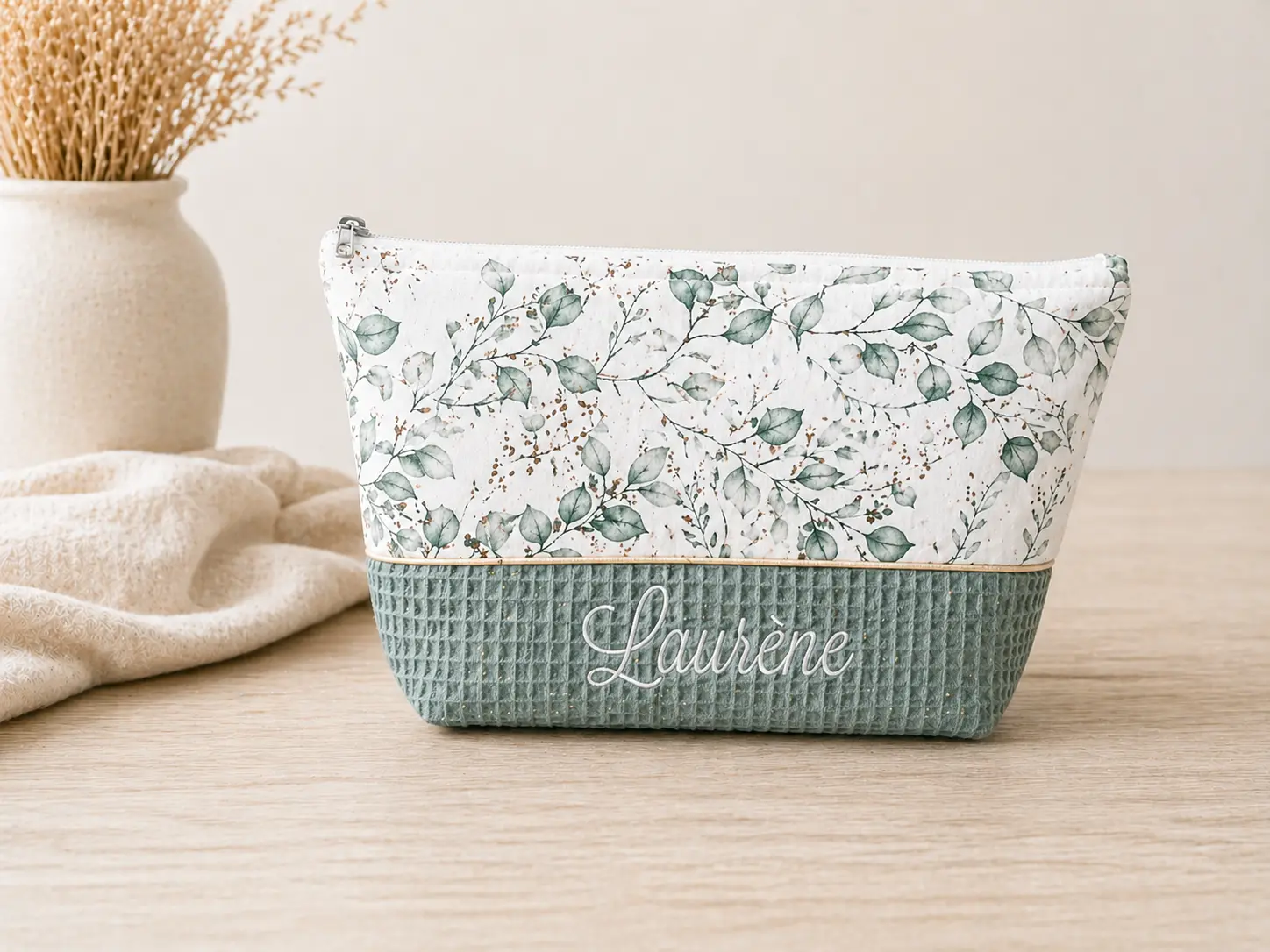 Trousse toilette jardin vert