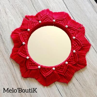 Miroir Rouge / Perlage Blanc